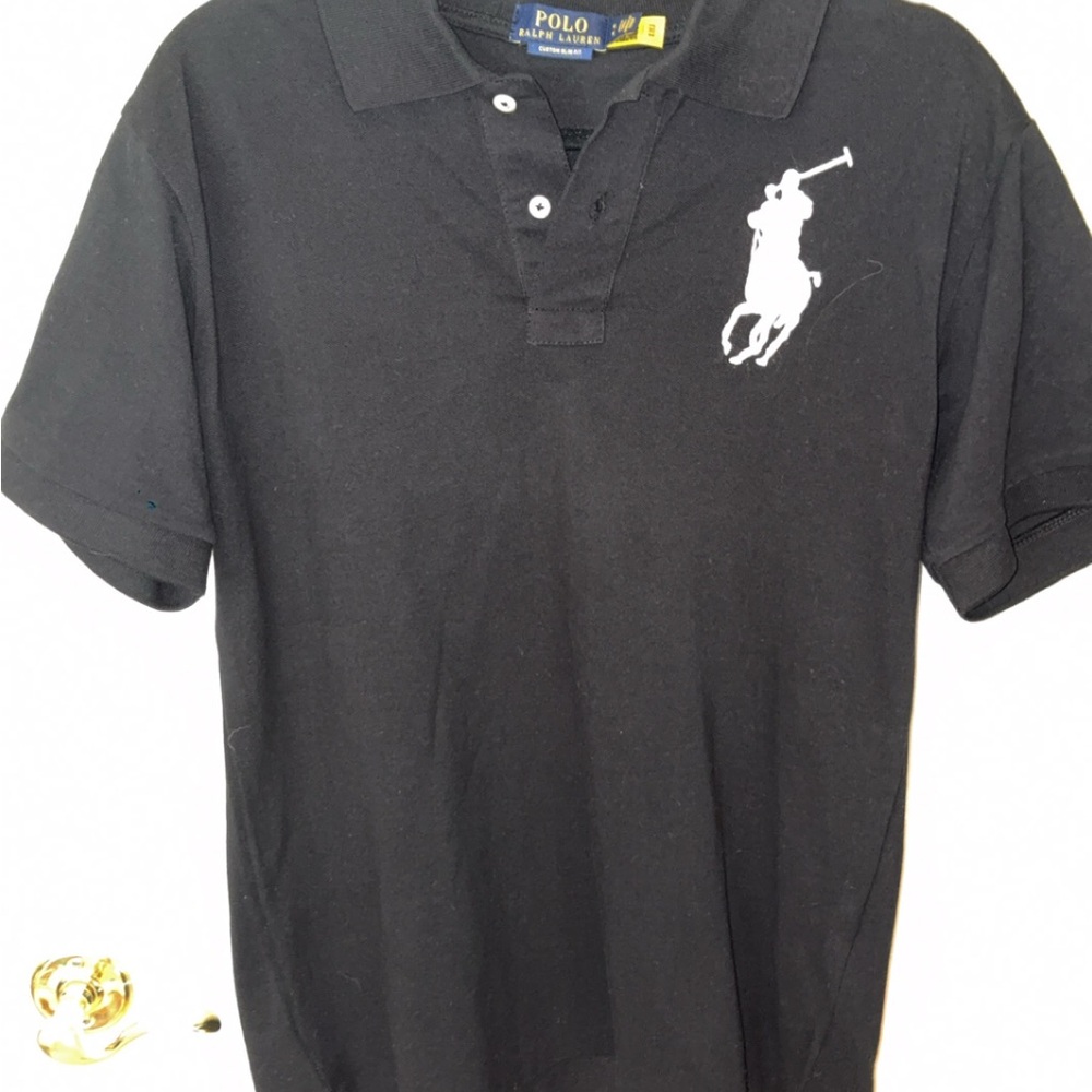 Polo by Ralph Lauren Black Polo Shirt with Iconic Logo